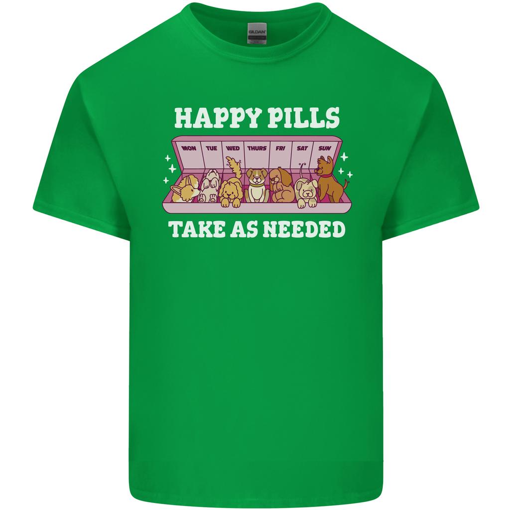 Happy Pills Antidepressants Dogs Unisexs Light Cotton TShirt