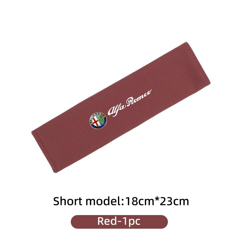 Car Seat Belt Suede Soft Shoulder Strap Cover Protection Padding For Alfa Romeo 159 Giulietta 156 147 Giulia Mito GT StelvioHA0