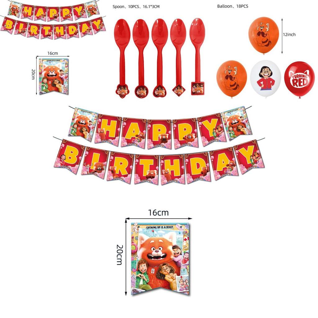 Make Your Child's Birthday Party Extra Special With Turning Red Themed Decorations