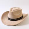 Populaire Europese en Amerikaanse klassieke suède westerse cowboyhoeden, retro mode cowboyhoeden voor mannen en vrouwen