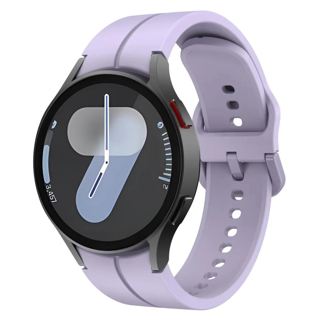 Oryginalny Silikonowy Pasek Do Samsung Galaxy Watch 7/6/5/4 44mm 40mm 5 Pro Sportowa Bransoleta Galaxy Watch 6 4 Classic 47mm 43mm Pasek