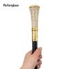 White Artificial Diamond Walking Cane Fashion Decorative Walking Stick Gentleman Elegant Cosplay Cane Crosier 92.5cm