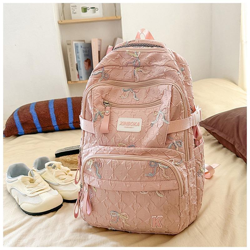 School Bag New High-value College Style Fresh and Sweet Candy-colored Backpack Junior High School Students Lightweight Backpack