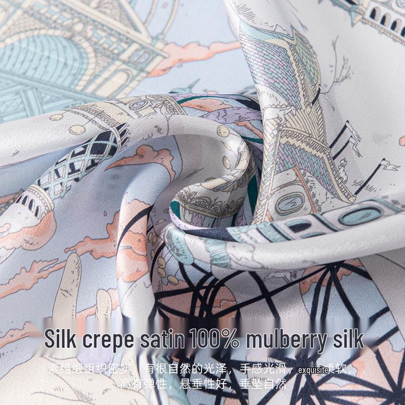 Silk Crepe De Chine Snood: Elegant Luxury Scarf Gift for Mother's Day