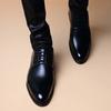 Men's Leather Shoes 2025 Autumn New Wedding Leather Business Formal Leather Shoes Pointed Casual British Lace Up Men's Shoes