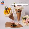 Handmade DIY Ice Cream Cone Flower Bouquet Kit for Children's Kindergarten, Teacher's Day Gift