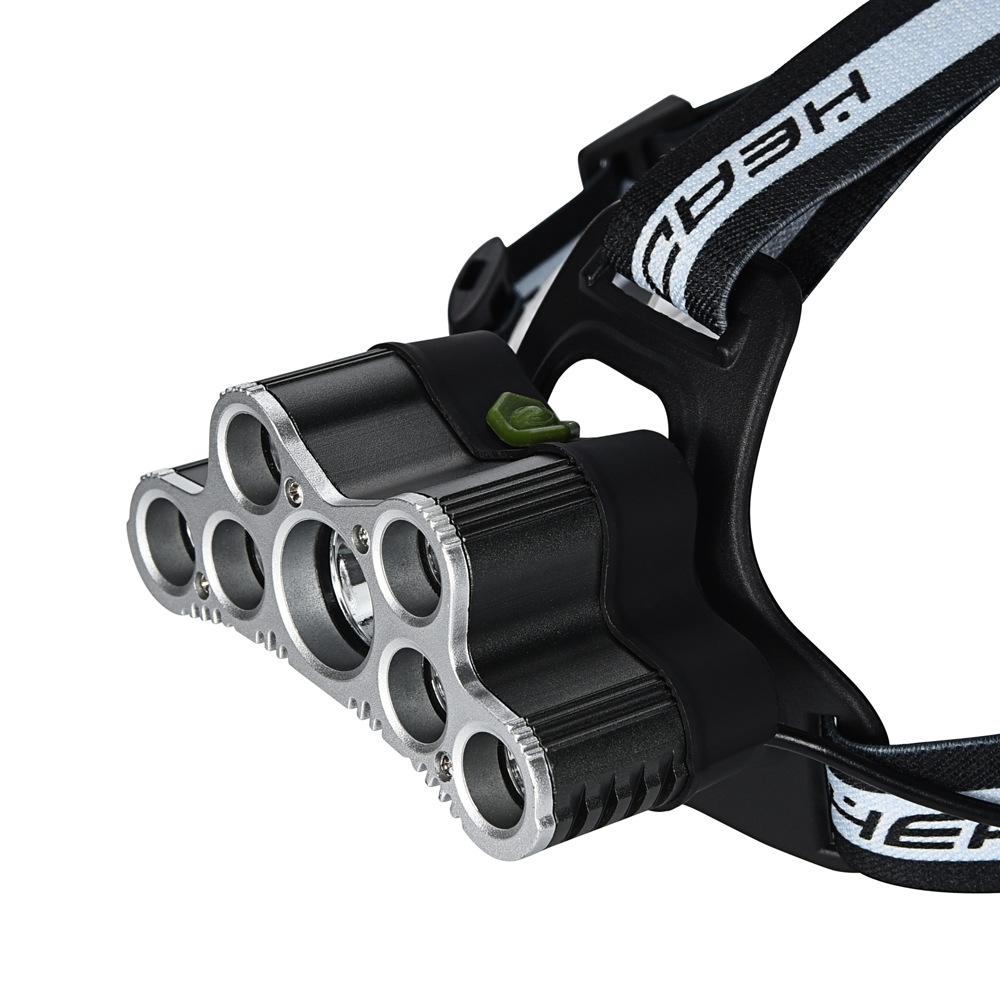 

7 светодиодов мощный налобный фонарь прожектор дальнего действия Type-C зарядка с волной ручной индукции SOS налобный фонарь для кемпинга ночной рыбалки 7 Leds