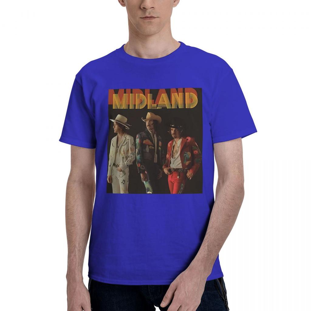Midland Band 100 Cotton Casual Breathable Confortable Cute Designer Clothes Men Graphic Tee