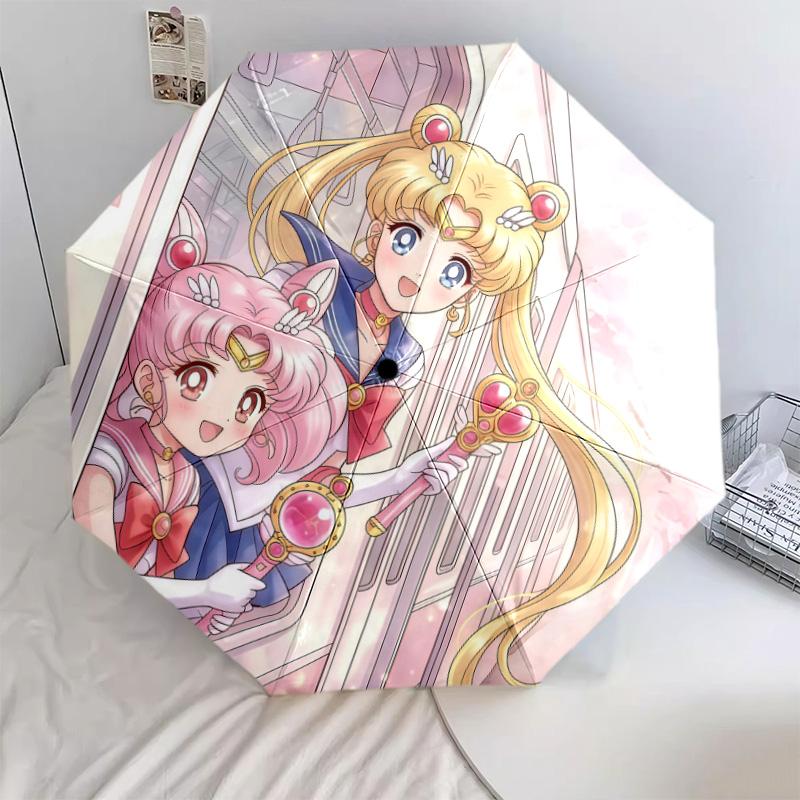 

Sailor Moon Usagi Theme Collection 8-Bone Automatic Folding Umbrella, Compact, Perfect Gift for Lovers