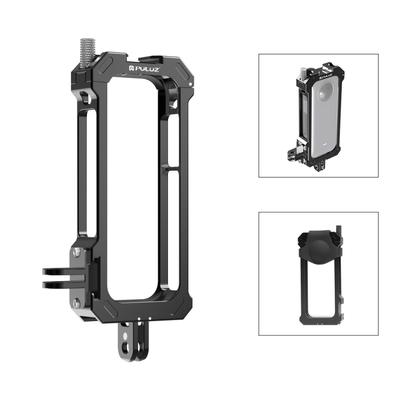 Για Insta360 X3 PULUZ Μεταλλικό Προστατευτικό Κλουβί Rig Πλαίσιο Στέγασης με Επεκτάσιμη Βάση Κρύας Παπούτσας & Προσαρμογέα Τριπόδου