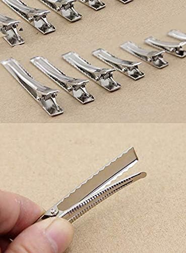 DIY Crafts Pack Of 10 Pcs, Size No # 3, Hair Clips Single Prong Metal Alligator Clips Hairbow Acce (Pack Of 10 Pcs, Size No # 3)