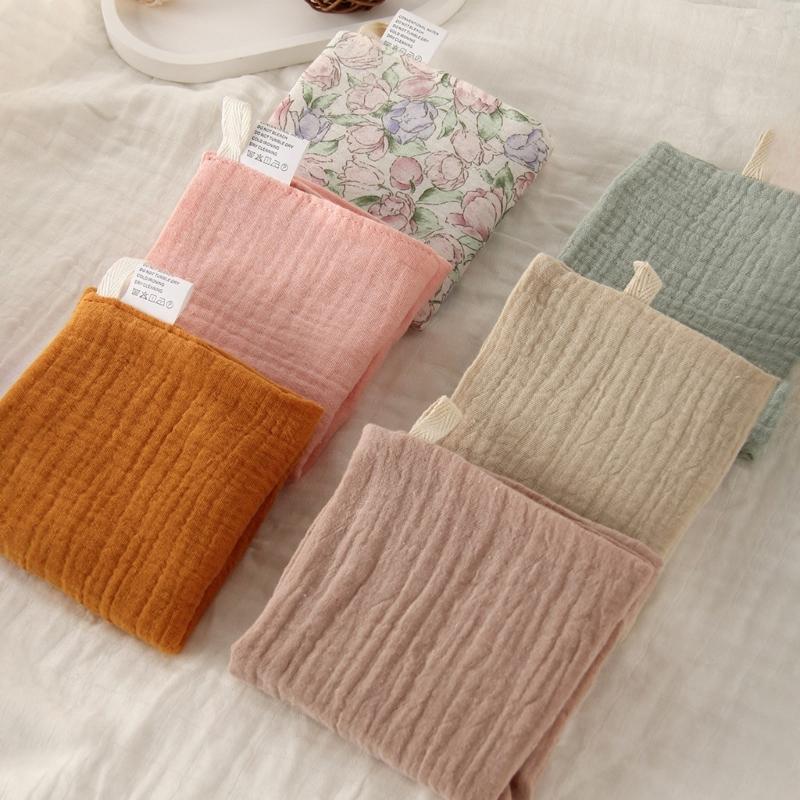 3PCS Cotton Handkerchief Face Towel 4-Layer Gentle and Absorbent Drooling Bib Mouth Wipe Cloth for Bathing and Feeding