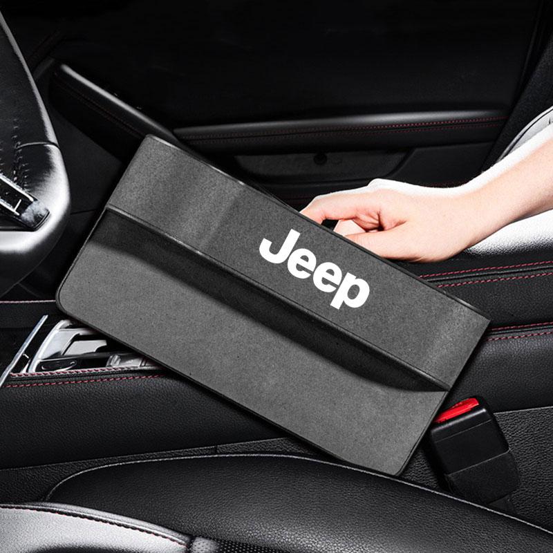 Car Seat Gap Storage Box Universal Seat Box Auto Organizer For Jeep TRAILHAWK COMMANDER LIBERTY Wrangler Lanyard Car Accessories AKT1