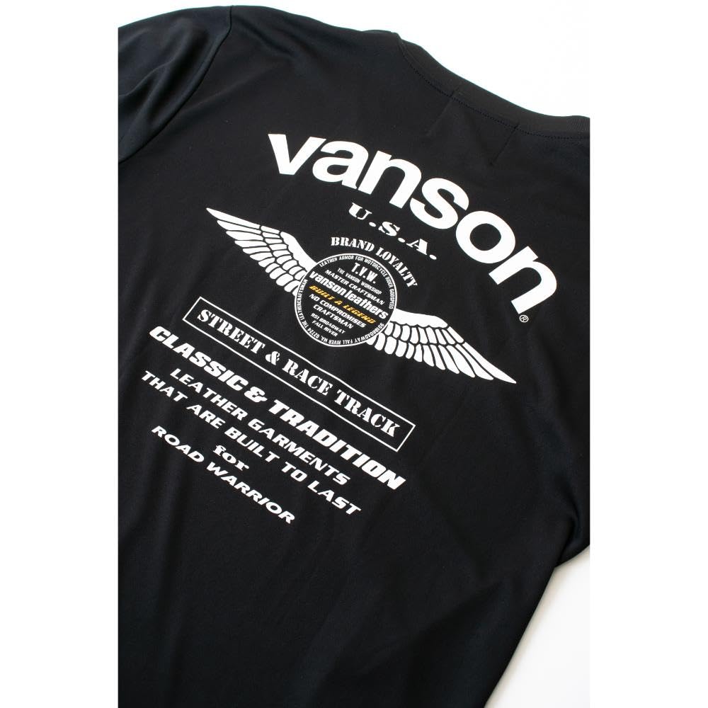 Vanson Streetwear Mesh T-Shirt, Black
