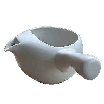 Fukei Dot Com Tokoname Ware Teapot Without Lid Charmille Green Tea Black Cold Made Japan (White Matte 430ml)