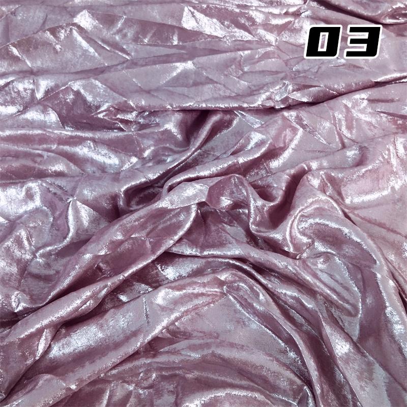 100*150cm Shiny Hot Stamping Stretch Luster Fabric For Diy Sewing Wedding Dress Hanfu Upholstery Sofa Curtain Background Cloth