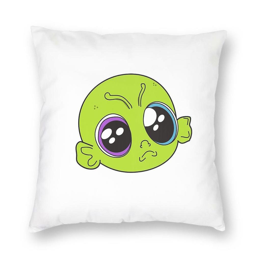 I'M Baby Alien Square Pillowcase Polyester Linen Velvet Creative Zip Decor Home Cushion Case 45X45