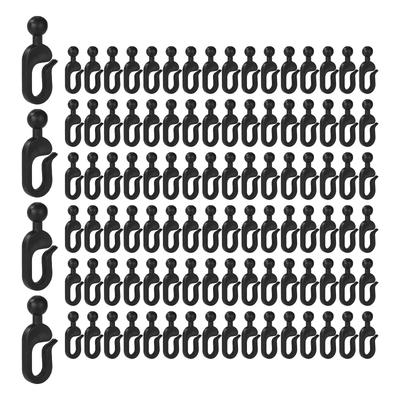 50-100 buc Cârlige din Plastic pentru Perdele de Gazebo Cârlig Invizibil pentru Șină de Perdele Accesorii Plase pentru Copertine 12 Buc