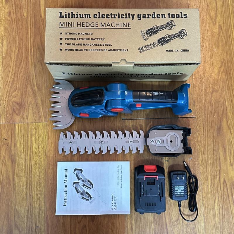 Home Lithium Handheld Mini Electric Hedge Trimmer Lawn Mower Hedge Clippers Pruning Shears Tools