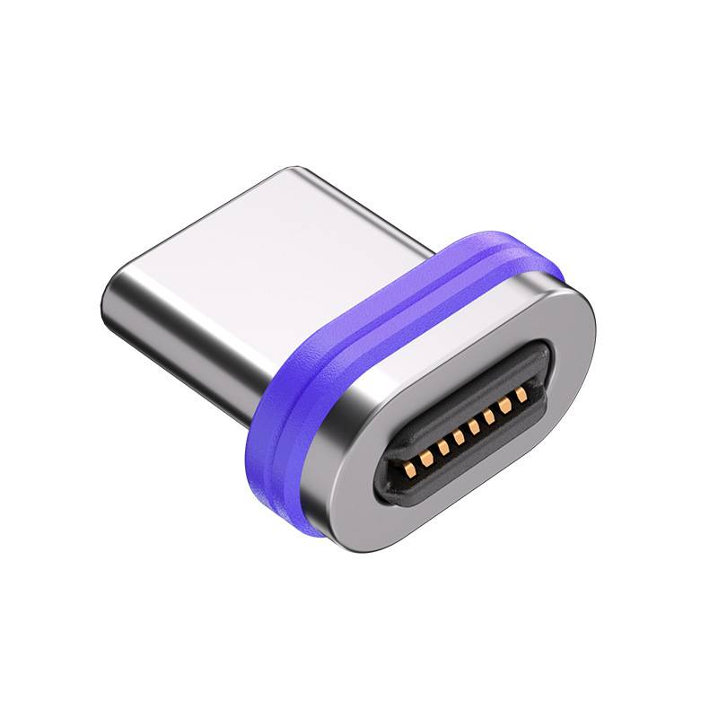 16Pin PD 240W Magnetic USB C Adapter OTG Type C Male to Type C Micro IOS Female Data Converter For Macbook Samsung iPhone Xiaom