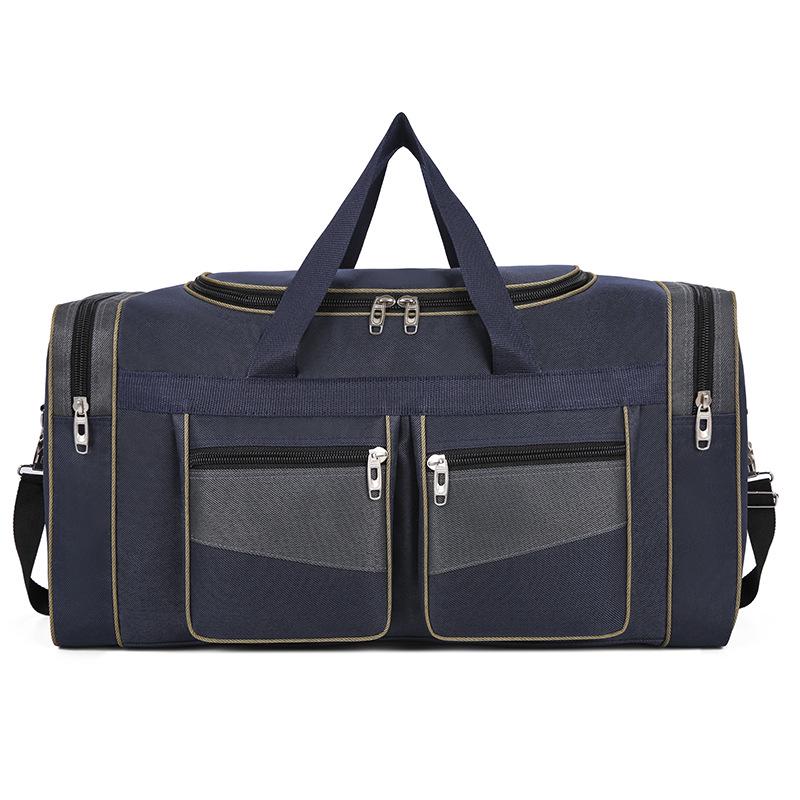 

Чоловічий водонепроникний дорожній рюкзак великої місткості з нейлону: Легка, одноплечова, ручна поклажа. Small 65cm синій