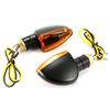 2 Pcs Universal Motorcycle Turn Signal Indicators Light Amber Flashers Lighting Motorbike Lamp Super Bright Custom Tail Light