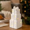 Ceramic Christmas Decoration Ornament for Holiday Tabletop Display and Festive Home Decor