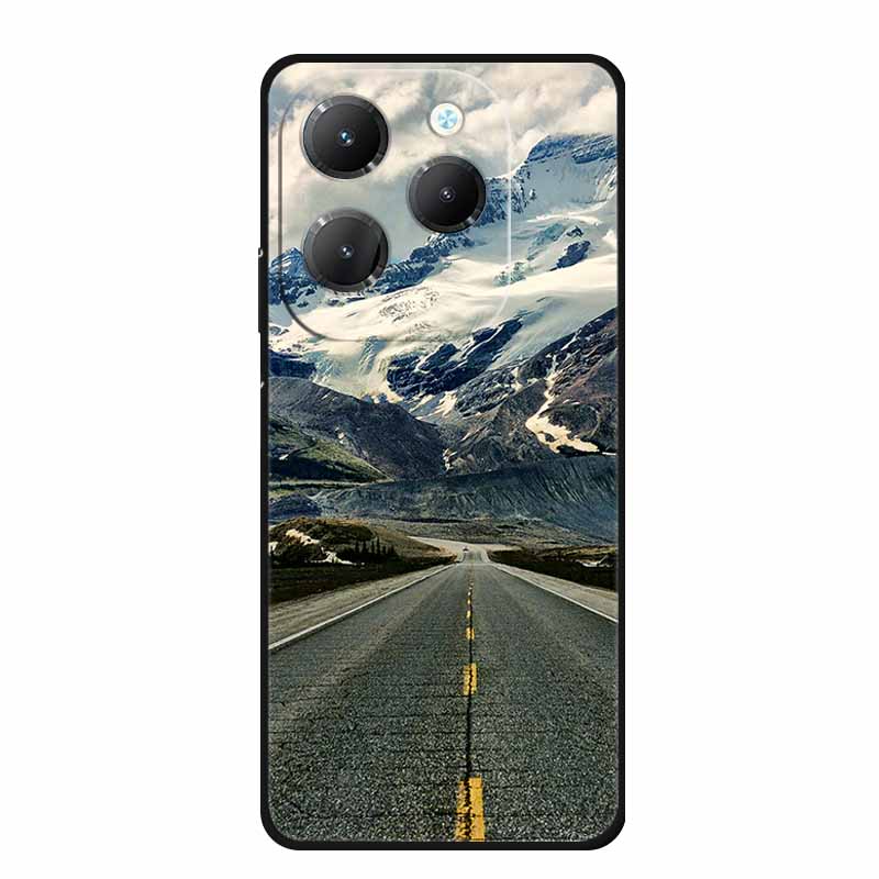 For Infinix Hot 40 Pro Case Animals Soft Silicone TPU Cover Phone Cases For Infinix Hot 40i Hot40 X6837 Protective Wolf Coque