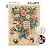 Christmas Nutcracker Pearl Bead Painting Kit with Frame Shiny Canvas Art for Creative Craft Home Decoration and Gift Holiday Wall Decor