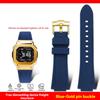 Per serie G-SHOCK Casio DW-5600 GM-5600 GW-B5600 DW5600/60 GW-M5610 GA2100 cinturino bracciale in resina siliconica con catena