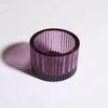 Transparent Fine-Textured Glass Candle Holder - Aroma Cup for Home Decoration