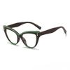 Fashion Rivet Anti-blue Light Cat Eye Reading Presbyopia Glasses Women Oversized FULL Frame Trendy Far Sight Eyeglasses