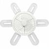 Crystal Style Dimmable LED Fan Light with Remote Control, E27 Screw Base for Home, Bedroom, and Dormitory.