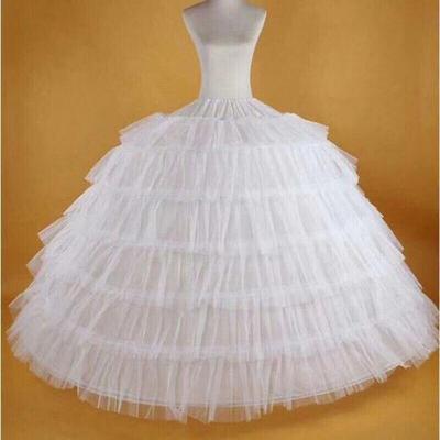 Enagua de Vestido de Noche Nupcial Super Abullonada con Crinolina Ajustable de Seis Ballenas y Falda Aro de 6 Aros de Malla
