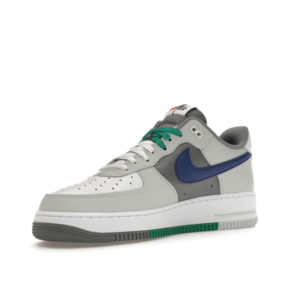 Nike Air Force 1 07 LV8 Split - Light Silver Deep Royal Men Sneakers Grey White Smoke-Grey FD2592-001