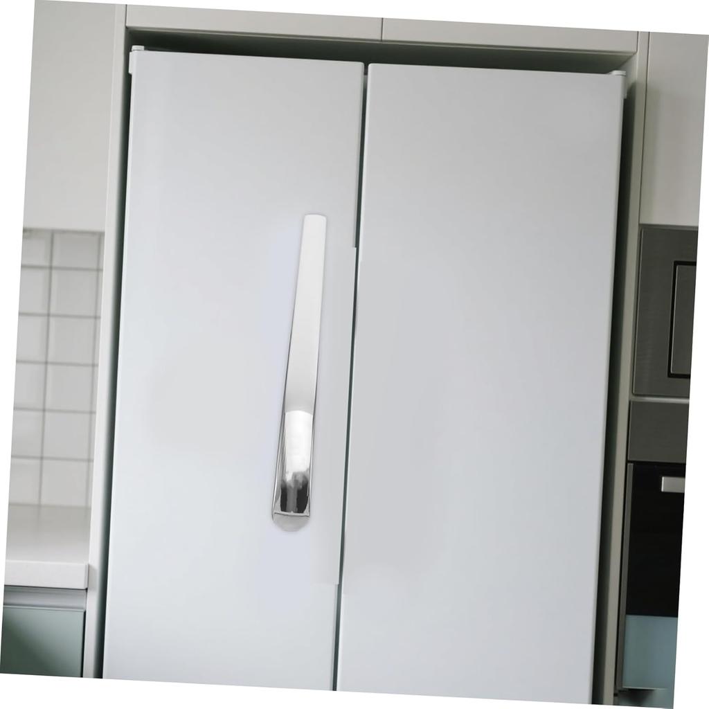 350mm Silver Chrome ABS Handle for Refrigerator Cabinet Furniture Door Pull Lightweight Strong Construction Reliable