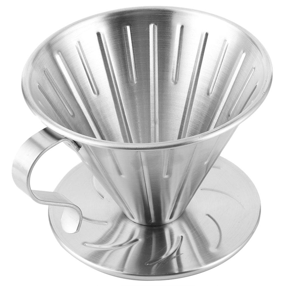 Aço inoxidável despeje sobre café gotejador cone filtro copo suporte acessórios para máquina de café casa