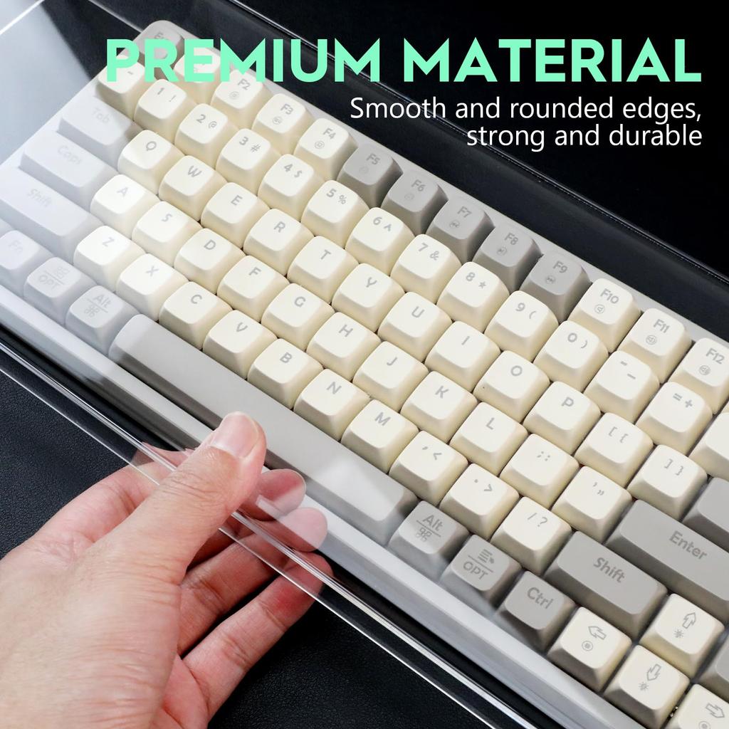 DOITOOL Keyboard Keyboard Protective Transparent Keyboard Computer Keyboard For For For Home For Commercial Use Cover, Case, Cover, Acrylic,