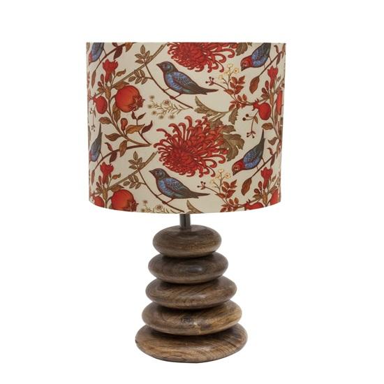 42 cm Wood Table Incandescent Lamp Rustic Bedside Desk Nightstand Lamp For Bedroom Living Room Office Decor Bulb not included