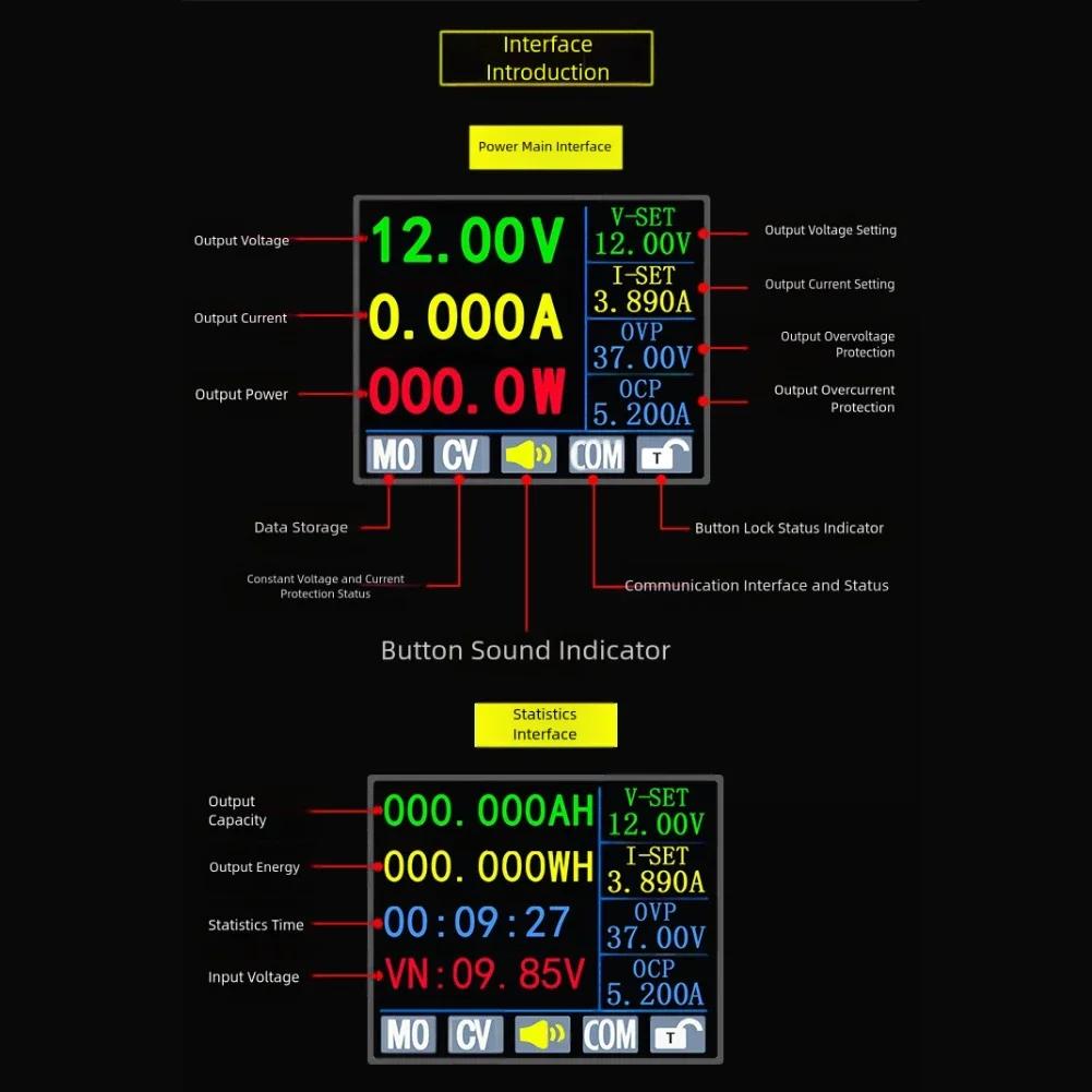 Einstellbares Boost DC-Netzteilmodul CNC SK150C 150W mit 1,8-Zoll-Farbdisplay und Kommunikationsschnittstelle