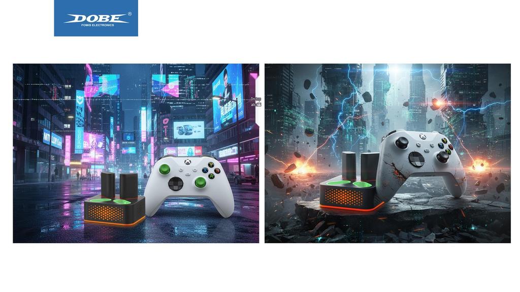 XBOX Series/One Controller Portable Battery Pack & Charging Dock with 4 Batteries.