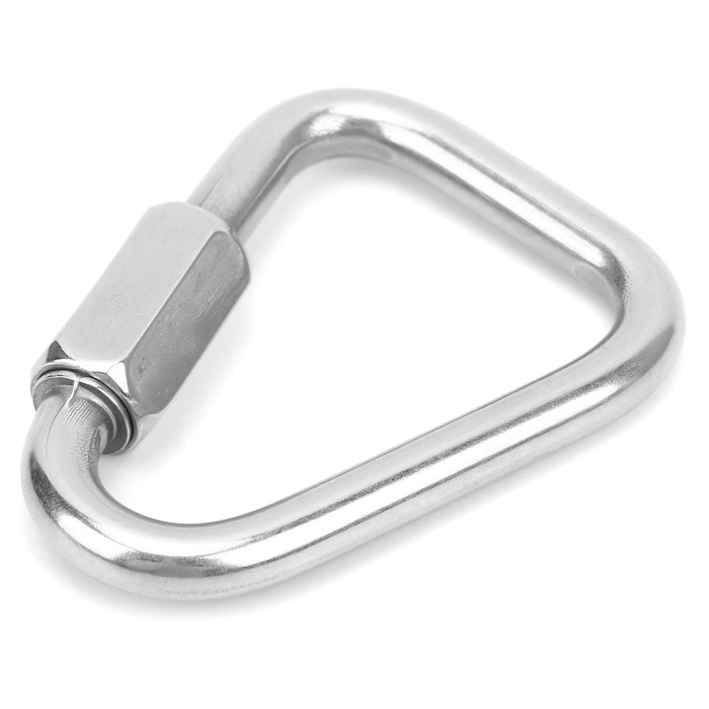 Triangular Quick Link Stainless Steel Triangular Quick Screw Lock Carabiner for Mountaineering