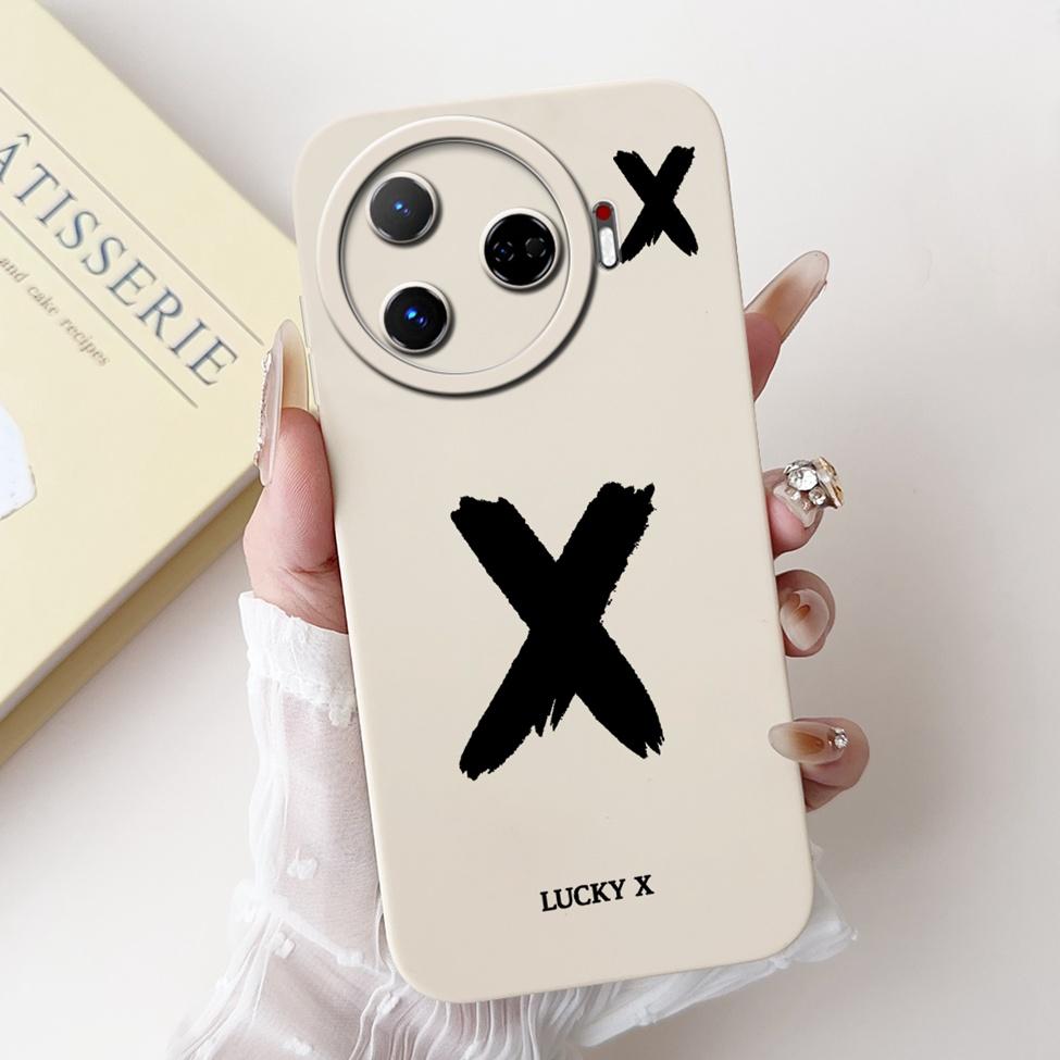 

For Tecno Camon 30Pro 5G CL8 Cover For Techno Camon 30 Pro 5G Case Simple Fashion A-Z Letters Pattern Design Silicone Bumper Camon 30 Pro 5G CL8
