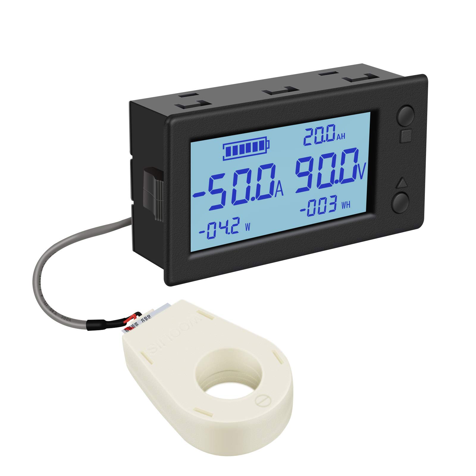 

DROK DC 200A STN LCD Display Digital AH Monitor Panel with Hall Sensor instruction manual please contact the 0-300V Multimeter, Voltage, Ampere, чорний