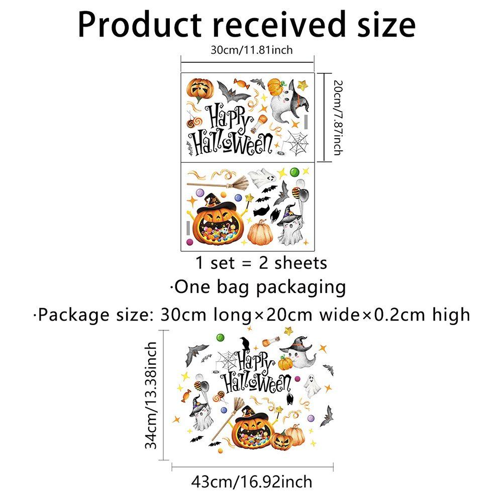 Festive Interior Decorations Halloween Decoration Halloween Decoration Stickers Halloween Glass Decals PVC Material