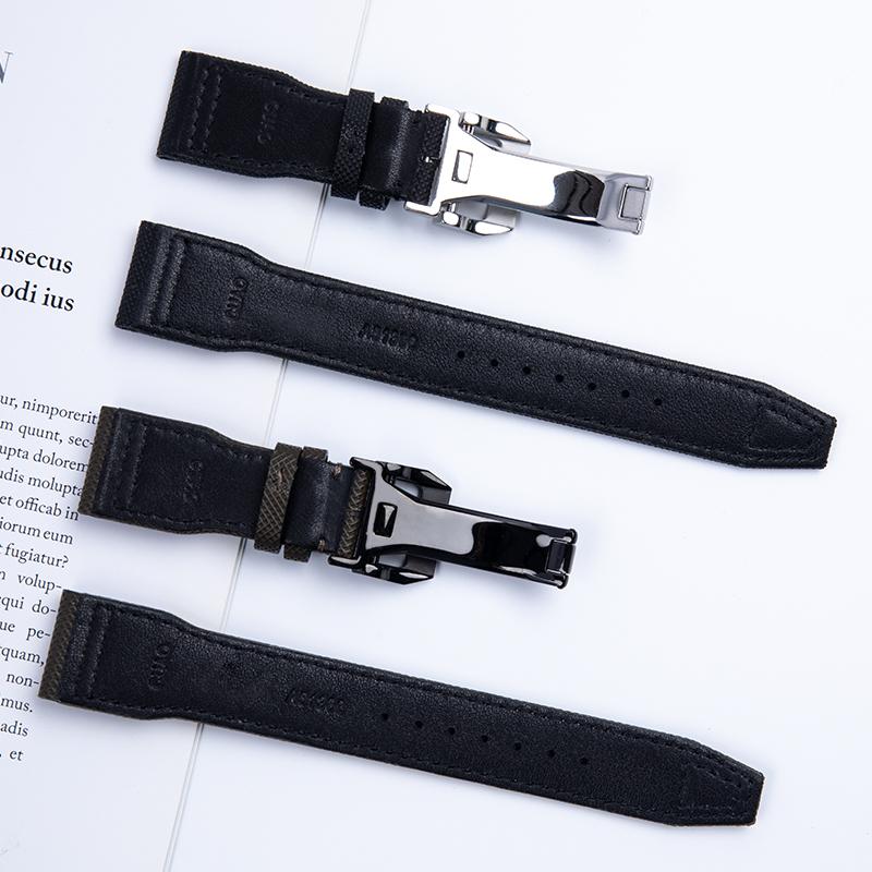 21mm 22mm Quality Fiber Canvas Nylon Watchband For IWC Strap Pilot SPITFIRE MARK 18 Portugieser Portofino TOP GUN IW3777 Belt