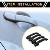 4pcs Car Exterior Door Handle Cover for Toyota Tundra 2007- ABS Black