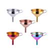 Wide Mouth Stainless Steel Funnels Detachable Strainer Funnel for Filling Small Bottles  Oil
