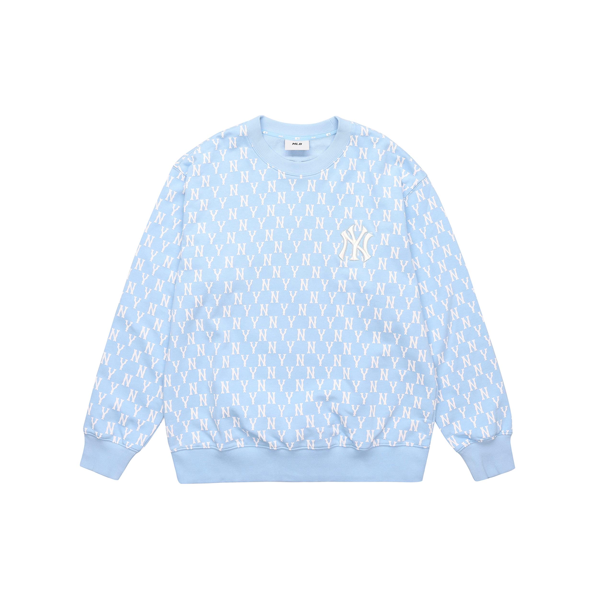 MLB Sweatshirt Unisex Light Blue 3AMTM0221-50BLL M
