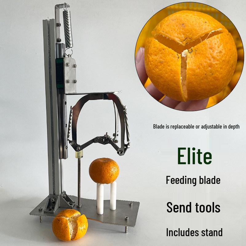 

Elite Dried Tangerine Peel & Citrus Peeler — Manual Three-Blade Skinning & Peeling Machine